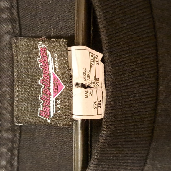 Harley-Davidson Black and Orange Winged Tee.  Size 2XL - Picture 2 of 6